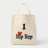 Ik hou van Hip Hop Tote Bag (Voorkant)