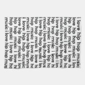 Ik hou van hiphopmuziek theedoek (Horizontaal)