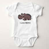 Ik hou van Hippos Romper (Voorkant)