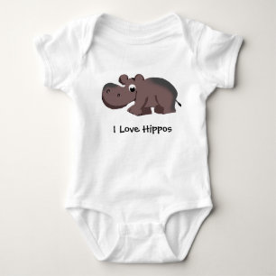 Ik hou van Hippos Romper