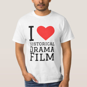 Ik hou van historische dramafilms t-shirt