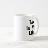 Ik hou van HMRC - belasting is mijn leven - Grappi Koffiemok (Voorkant rechts)