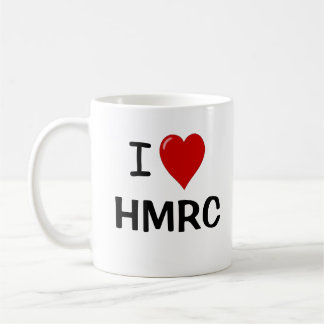 Ik hou van HMRC - belasting is mijn leven - Grappi Koffiemok