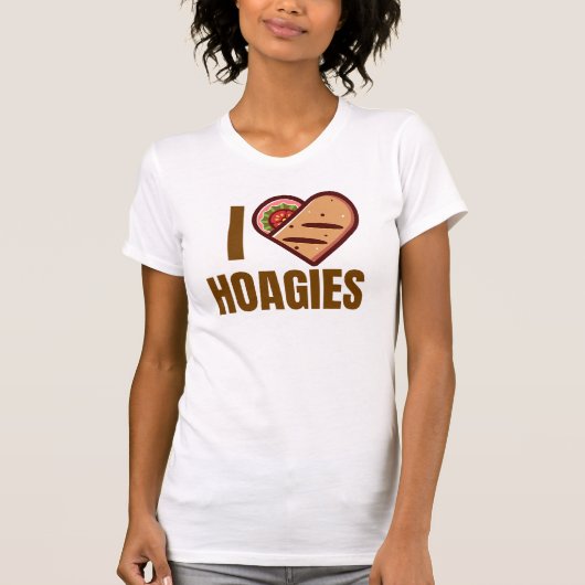 Ik hou van Hoagies T-shirt (Voorkant)