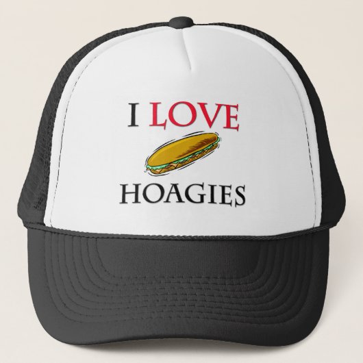Ik hou van Hoagies Trucker Pet (Voorkant)
