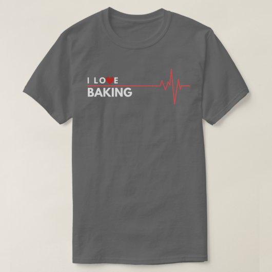Ik hou van Hobby Gift Heartbeat T-shirt (Design voorkant)