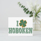 Ik hou van Hoboken - St. Patrick's Day Briefkaart (Staand voorkant)
