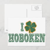 Ik hou van Hoboken - St. Patrick's Day Briefkaart (Voorkant / Achterkant)