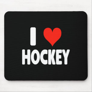 Ik hou van hockey - Hart keeper aanvaller hockey m Muismat