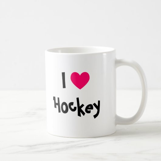 Ik hou van Hockey Koffiemok (Rechts)