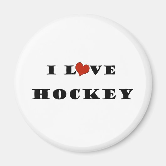 Ik hou van Hockey Magneet (Voorkant)