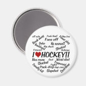 Ik hou van Hockey Magneet (Voorkant / Achterkant)