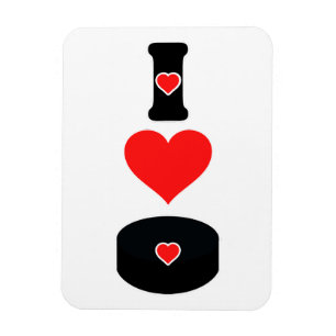 Ik hou van hockey magneet