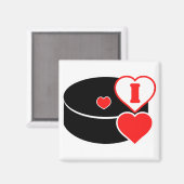 Ik hou van hockey magneet (Voorkant / Achterkant)