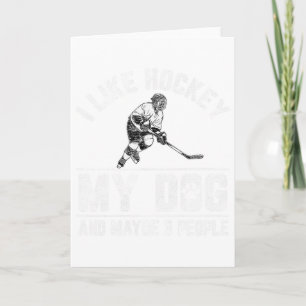 Ik Hou Van Hockey Mijn Hond En Misschien 3 Mensen Kaart