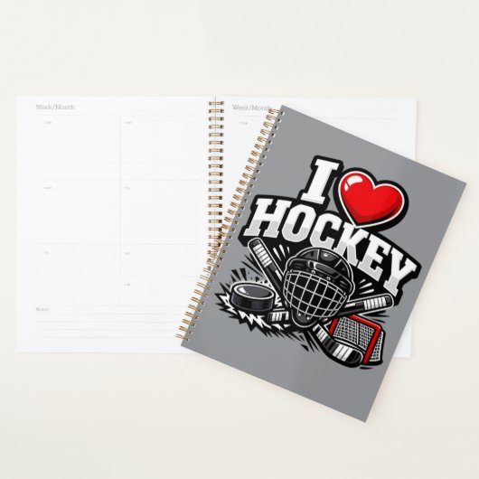 ik hou van hockey planner (Display)