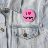 Ik hou van Hockey Ronde Button 5,7 Cm (In situ)
