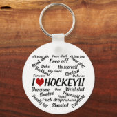 Ik hou van Hockey Sleutelhanger (Voorkant)