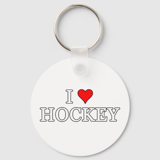 Ik hou van Hockey Sleutelhanger (Voorkant)