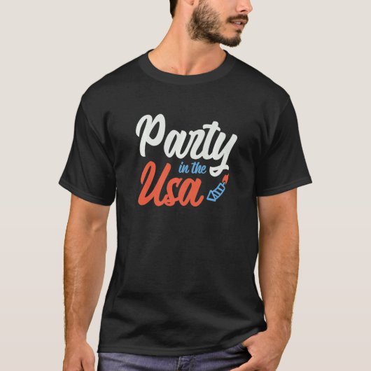 Ik hou van hoe hij 4 juli knalt t-shirt (Voorkant)