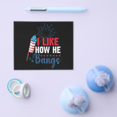 Ik hou van hoe hij patriottisch juli 4 paar knalt flyer (Enkel)