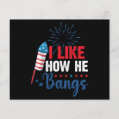 Ik hou van hoe hij patriottisch juli 4 paar knalt flyer (Voorkant)