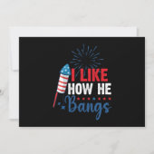 Ik hou van hoe hij patriottisch juli 4 paar knalt kaart (Voorkant)