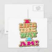 Ik hou van hoe ik ben! briefkaart (Voorkant / Achterkant)