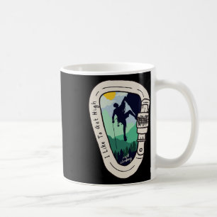 Ik Hou Van Hoge Carabiner Rots Klimmen Berg Koffiemok