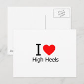 Ik hou van hoge hakken briefkaart (Voorkant / Achterkant)