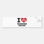 Ik hou van Hognose-slang Bumpersticker (Voorkant)