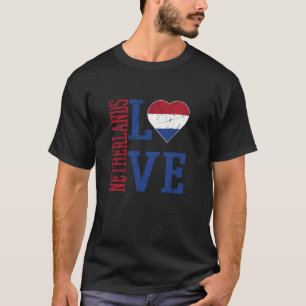 Ik hou van Holland Met Holland Gedistressed Vlag N T-shirt