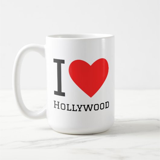 Ik hou van Hollywood Koffiemok (Links)