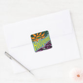 "Ik hou van Hollywood" Night Sunshine" Sticker! Vierkante Sticker (Envelop)