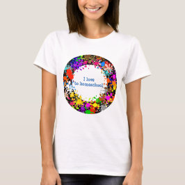 Ik hou van homeschool verfspaar t-shirt