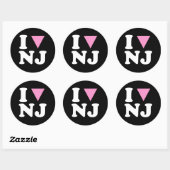 IK HOU VAN HOMO NJ - WIT - PNG.NL RONDE STICKER (Vel)