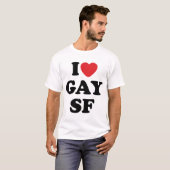 Ik hou van homo SF T-shirt (Voorkant volledig)