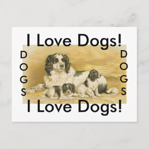 Ik hou van honden briefkaart