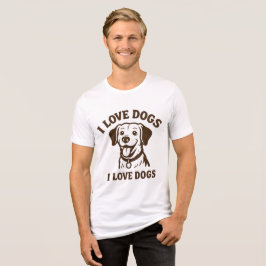 Ik hou van honden - Cute & Bold Statement T-shirt 