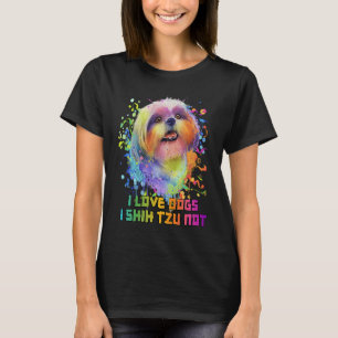 Ik hou van honden die ik verzorg... niet met mam H T-shirt