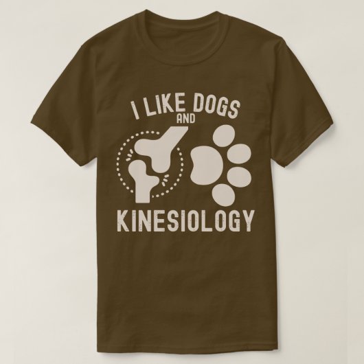 Ik hou van honden en kinesiologie t-shirt (Design voorkant)