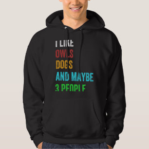 Ik hou van Honden en misschien 3 mensen 1 Hoodie