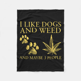 Ik Hou Van Honden En Misschien 3 Mensen Humor Quot Fleece Deken