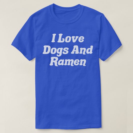 Ik hou van honden en Ramen295 T-shirt (Design voorkant)