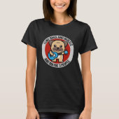 Ik hou van honden en ukelele en misschien 3 mensen t-shirt (Voorkant)