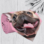 Ik hou van honden Franse bulldog Stropdas<br><div class="desc">Deze super schattige Franse bulldog stropdas is het perfecte cadeau voor een hondenliefhebber of om je liefde voor honden te shows!</div>