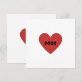 Ik Hou Van Honden Kaart (Voorkant / Achterkant)