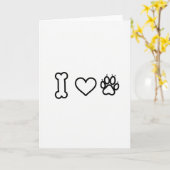 Ik Hou Van Honden Kaart (Gele Bloem)