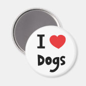 Ik hou van Honden Magneet (Voorkant / Achterkant)