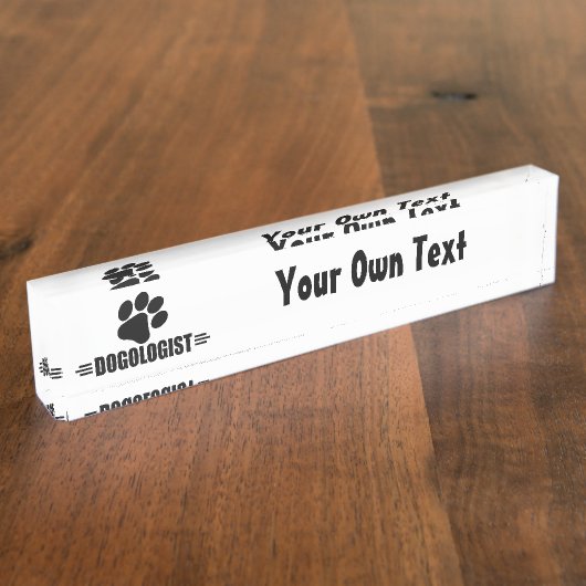 Ik hou van honden naambordje (Zijkant)